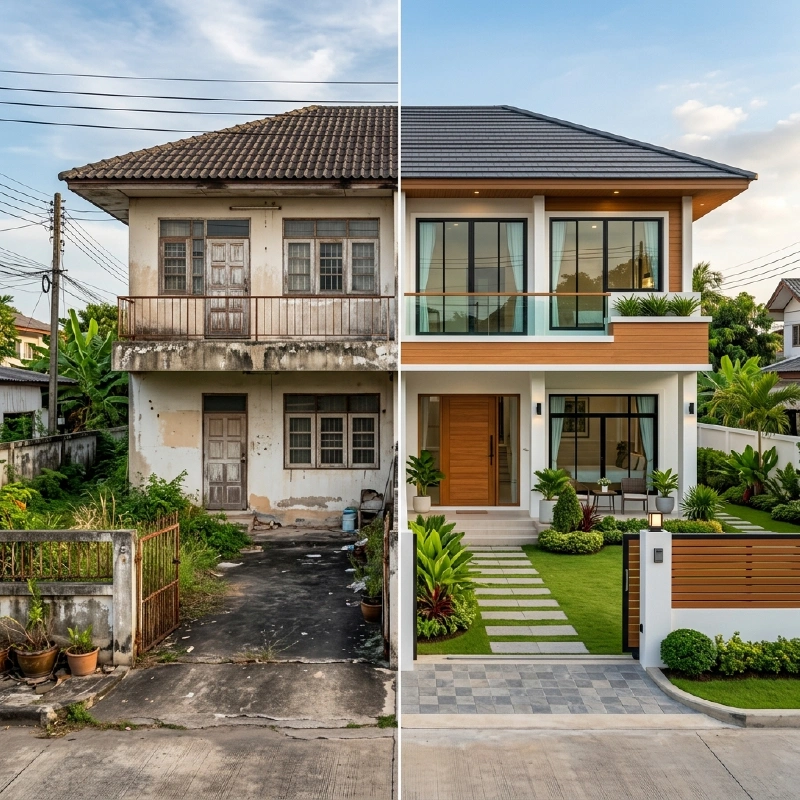 พลิกโฉมบ้านเก่าให้กลายเป็นคฤหาสน์หรู รีโนเวทบ้านเก่าให้ดูหรูขึ้นได้อย่างไร มีเคล็ดลับอะไรบ้างที่คุณไม่ควรพลาด